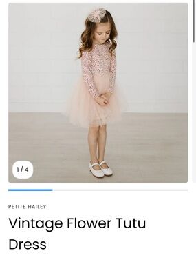PETITE HAILEY - Vintage Flower Tutu Dress. Size 10
